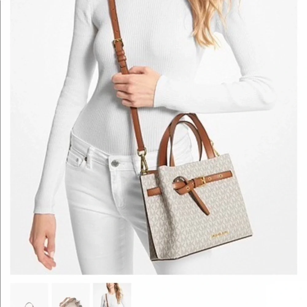 New Michael Kors Emilia Small Logo Satchel bag